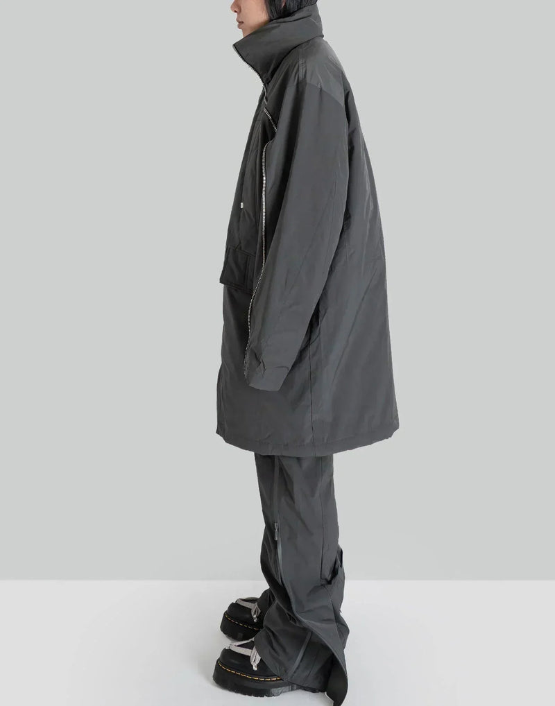 C2H4 - Continuous Zipper Quilted Coat - 082plus