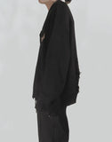 C2H4 - DISTRESSED KNIT LAYERED SWEATER - 082plus