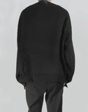 C2H4 - DISTRESSED KNIT LAYERED SWEATER - 082plus