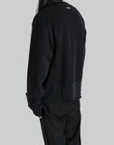 C2H4 - Distressed Panelled Vagrant Crewneck - 082plus