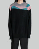 Ellipse Panelled Mohair Sweater