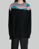 Ellipse Panelled Mohair Sweater