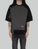 “Future Yacht Club” DISTRESSED PANELLED VAGRANT T-SHIRT
