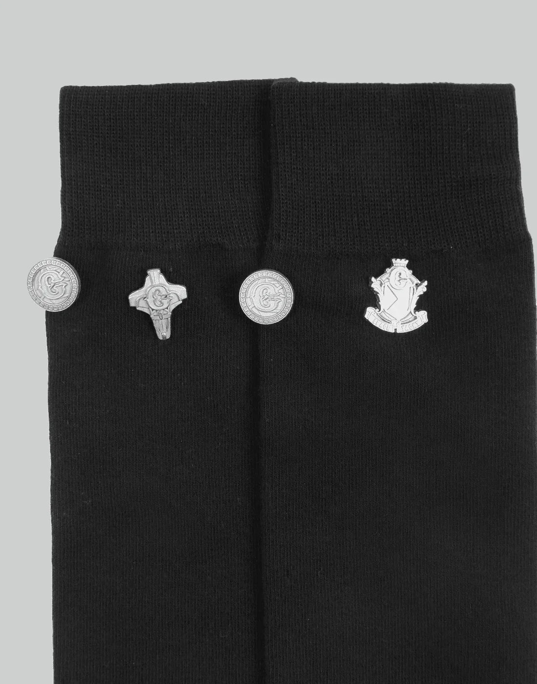 C2H4 - “Future Yacht Club” EMBLEM BUTTON SOCKS - 082plus