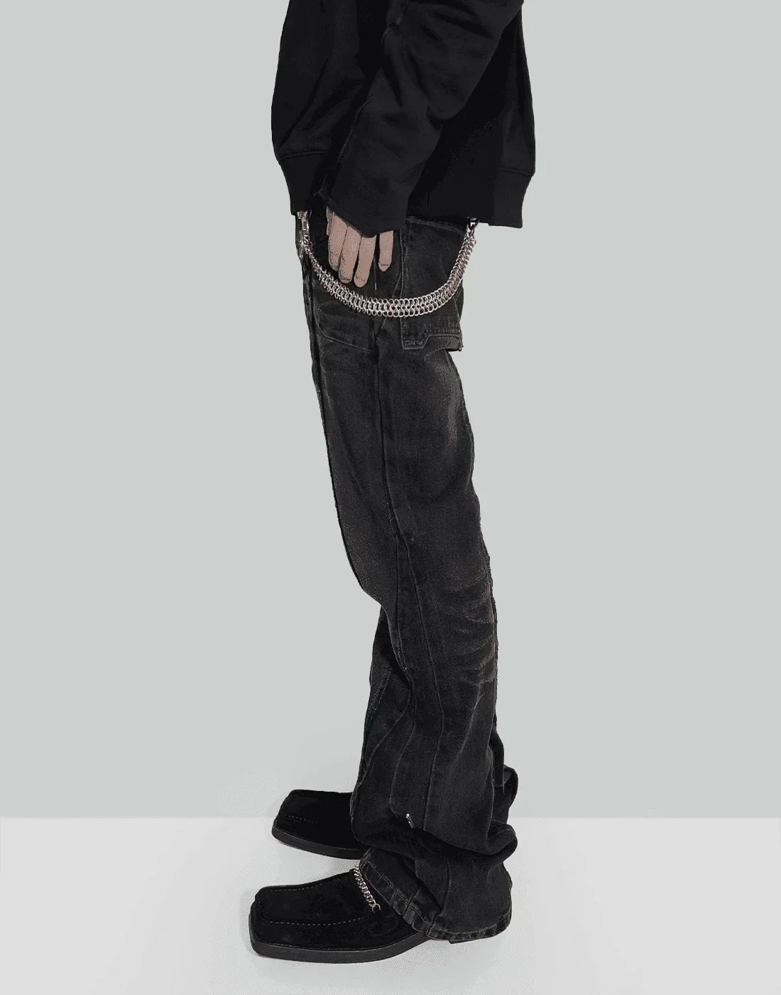C2H4 - “Future Yacht Club” METAL STRIPE PANTS CHAIN - 082plus