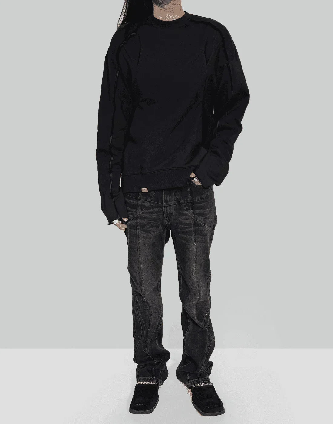 C2H4 - “Future Yacht Club” SOLID ARCH CONSTRUCTION CREWNECK - 082plus