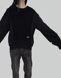 C2H4 - “Future Yacht Club” SOLID KNIT PANELLED CREWNECK - 082plus