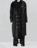 LAYERED SCULPTURE FORM TECH-TRENCH COAT