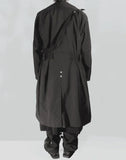 C2H4 - LAYERED SCULPTURE FORM TECH-TRENCH COAT - 082plus