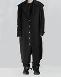 C2H4 - LAYERED SCULPTURE FORM TECH-TRENCH COAT - 082plus