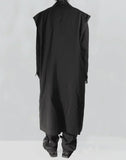 C2H4 - LAYERED SCULPTURE FORM TECH-TRENCH COAT - 082plus