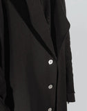 C2H4 - LAYERED SCULPTURE FORM TECH-TRENCH COAT - 082plus