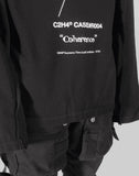 C2H4 - “PROVERB” RAW EDGE LONG SLEEVE T-SHIRT - 082plus