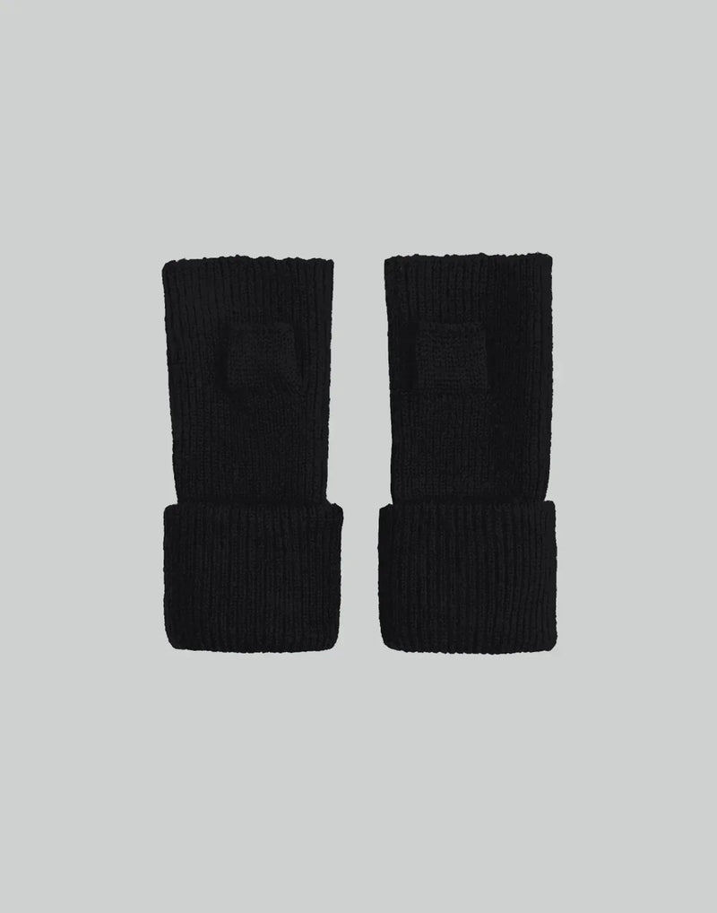 C2H4 - RUIN DISTRESSED HALF-HAND GLOVES - 082plus