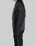 C2H4 - Streamline Arch Panelled Bomber Jacket - 082plus