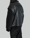 C2H4 - Streamline Arch Panelled Bomber Jacket - 082plus