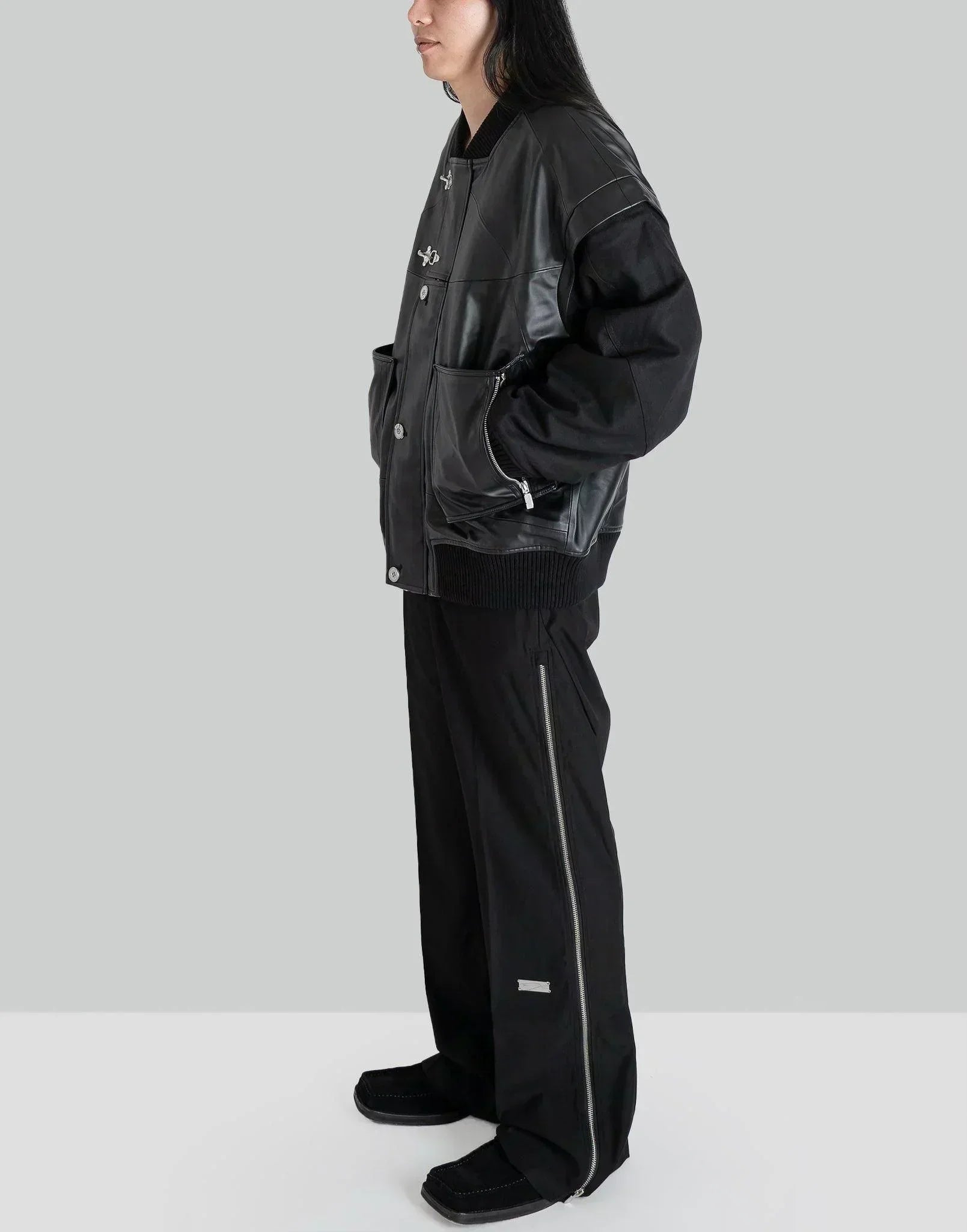 C2H4 - Streamline Arch Panelled Bomber Jacket - 082plus