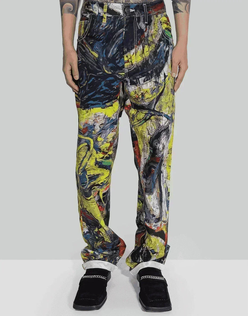 Charles Jeffrey LOVERBOY - ART DENIM JEAN - 082plus