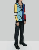 Charles Jeffrey LOVERBOY - COLOUR BLOCK CARDI - 082plus