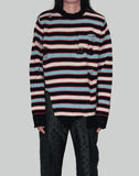 Charles Jeffrey LOVERBOY - MEGA SHRED STRIPE JUMPER - 082plus
