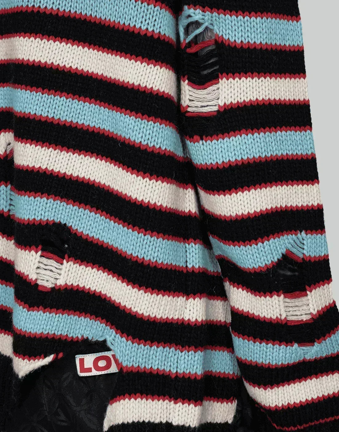 Charles Jeffrey LOVERBOY - MEGA SHRED STRIPE JUMPER - 082plus