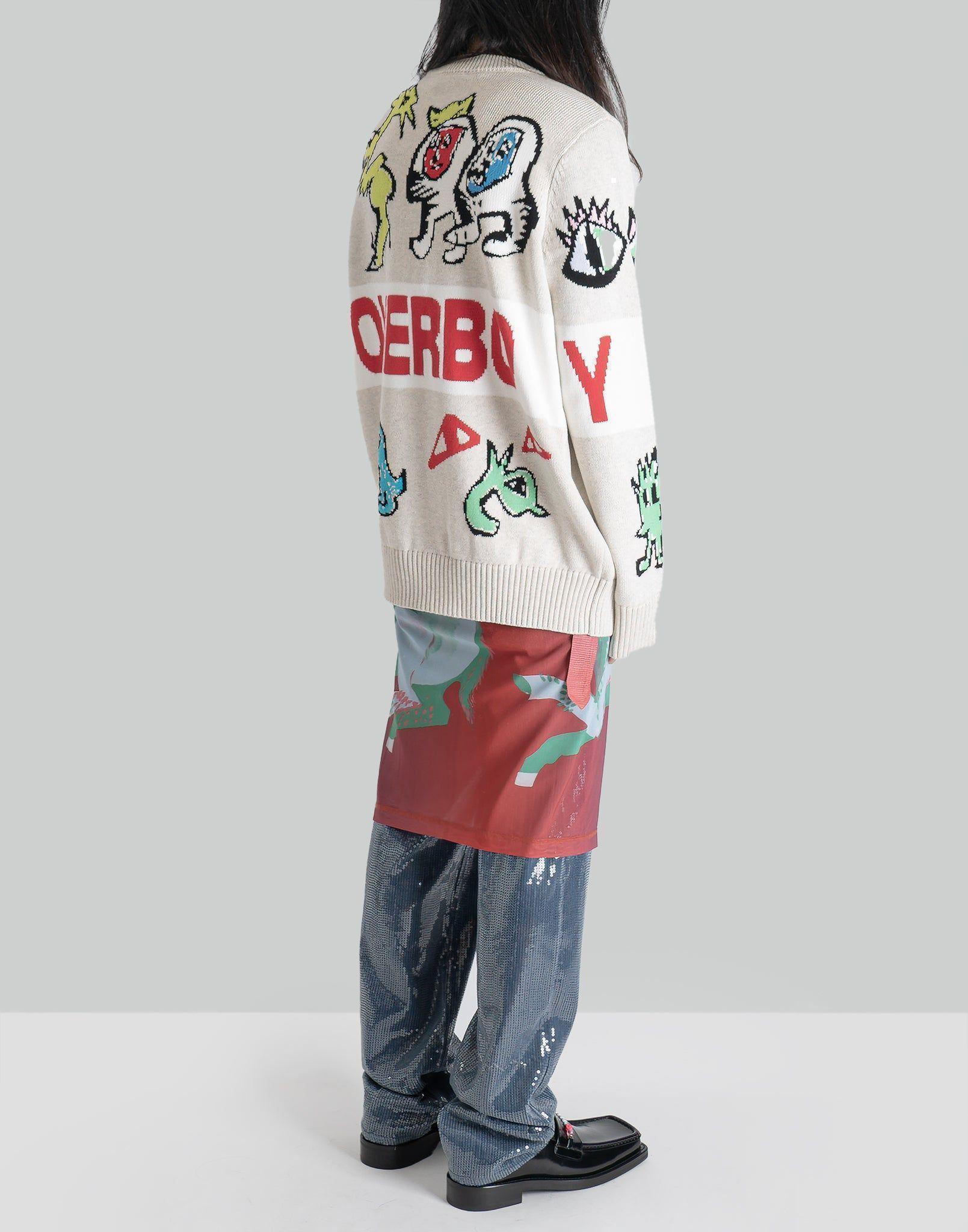 Charles Jeffrey LOVERBOY - MESH WRAP SKIRT - 082plus