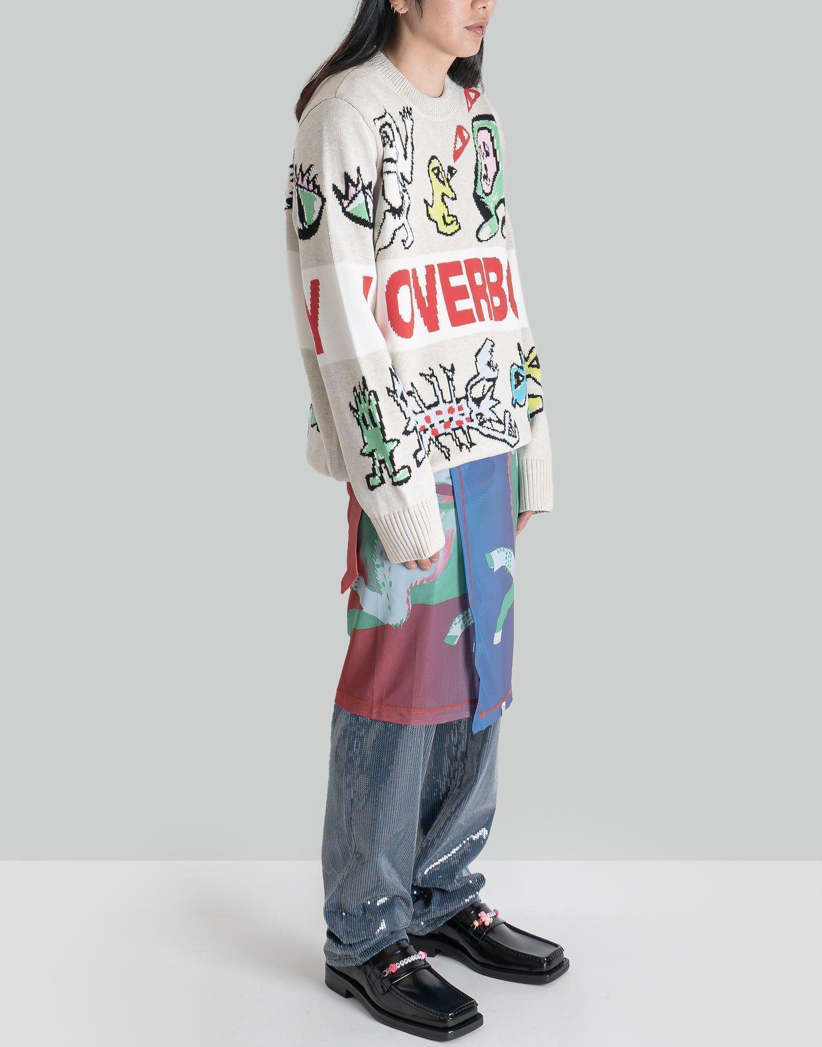 Charles Jeffrey LOVERBOY - MESH WRAP SKIRT - 082plus