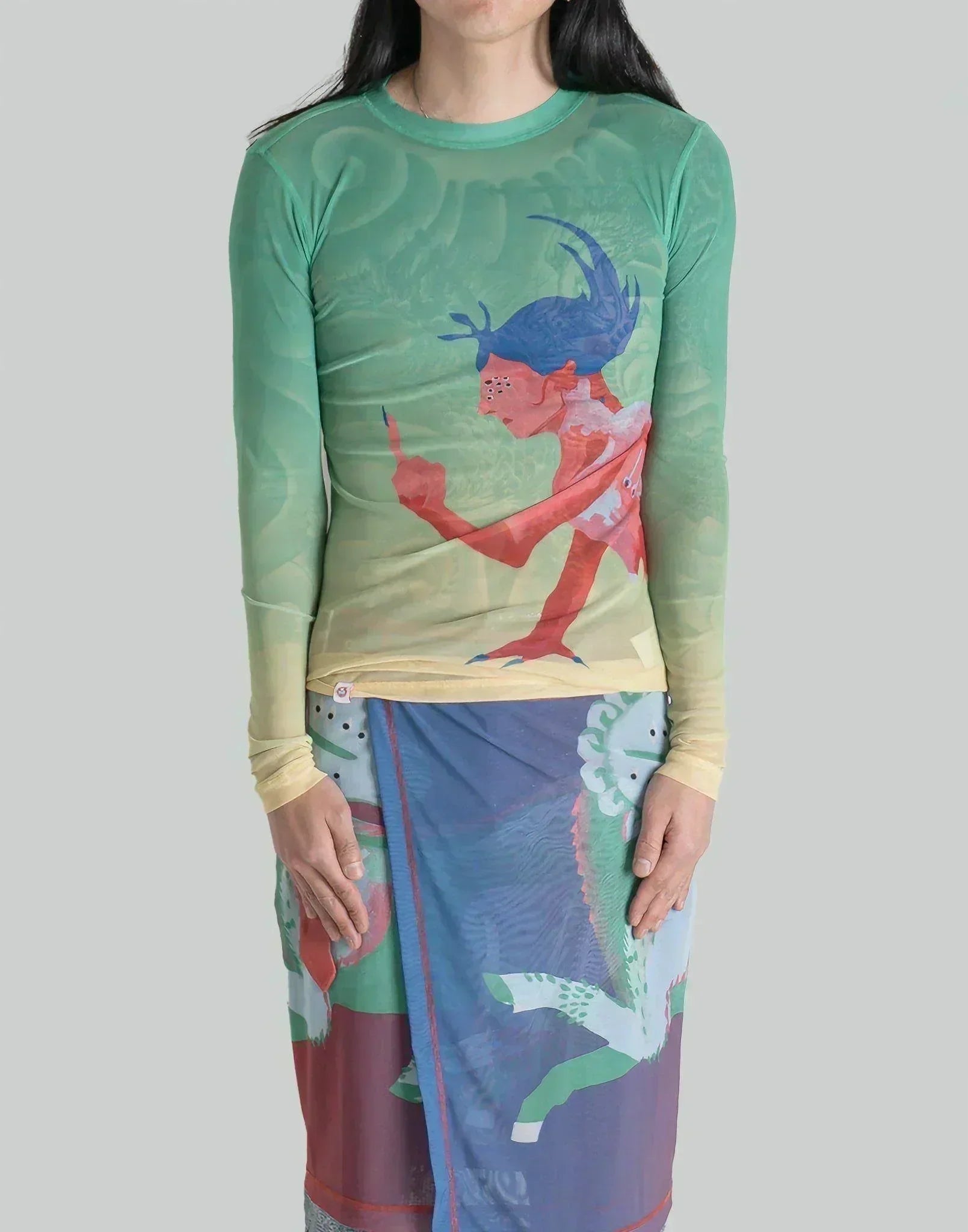 CHARLES JEFFREY LOVERBOY トップス POWERMESH LONG SLEEVE TEE チャールズ ジェフリー ラバーボーイ CHARLES JEFFREY LOVERBOY