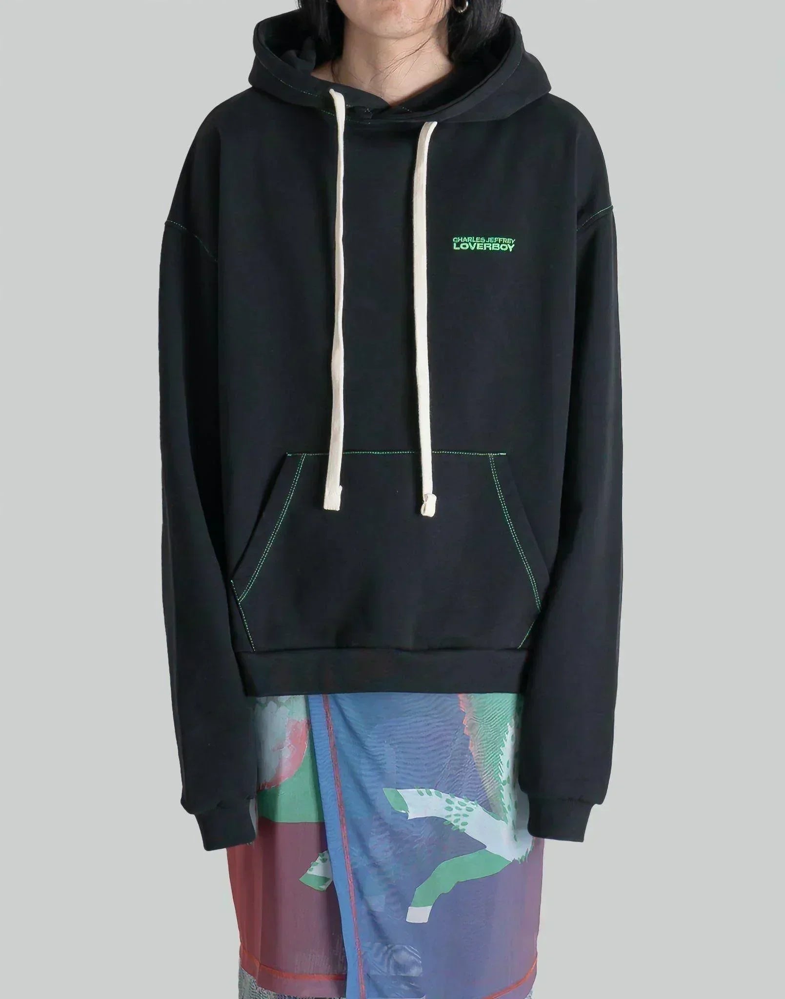 Charles Jeffrey LOVERBOY - PRINTED LOGO EARS HOODY - 082plus