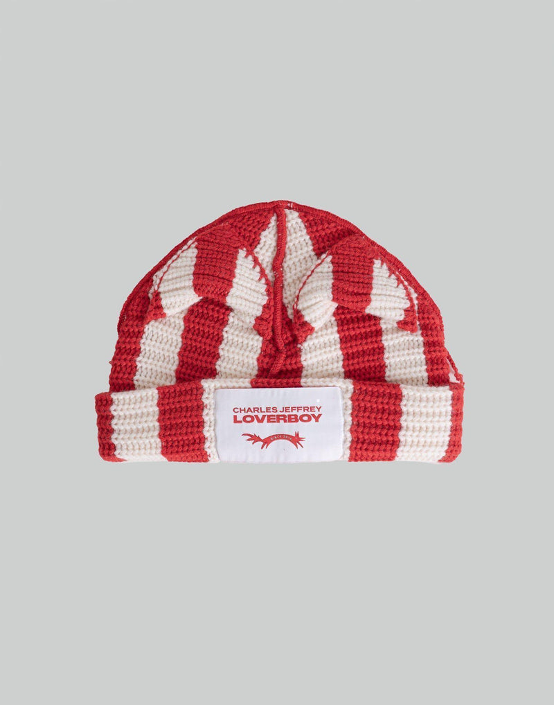 Charles Jeffrey LOVERBOY - STRIPED EARS BEANIE - 082plus