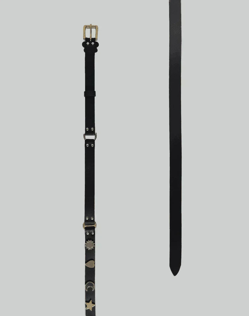 Charles Jeffrey LOVERBOY - THIN STUDDED COLLAGE BELT - 082plus