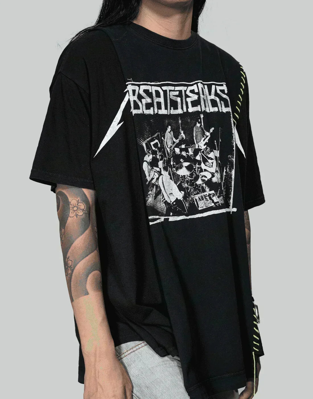 DISCOVERED - I stitch Band Tee - 082plus