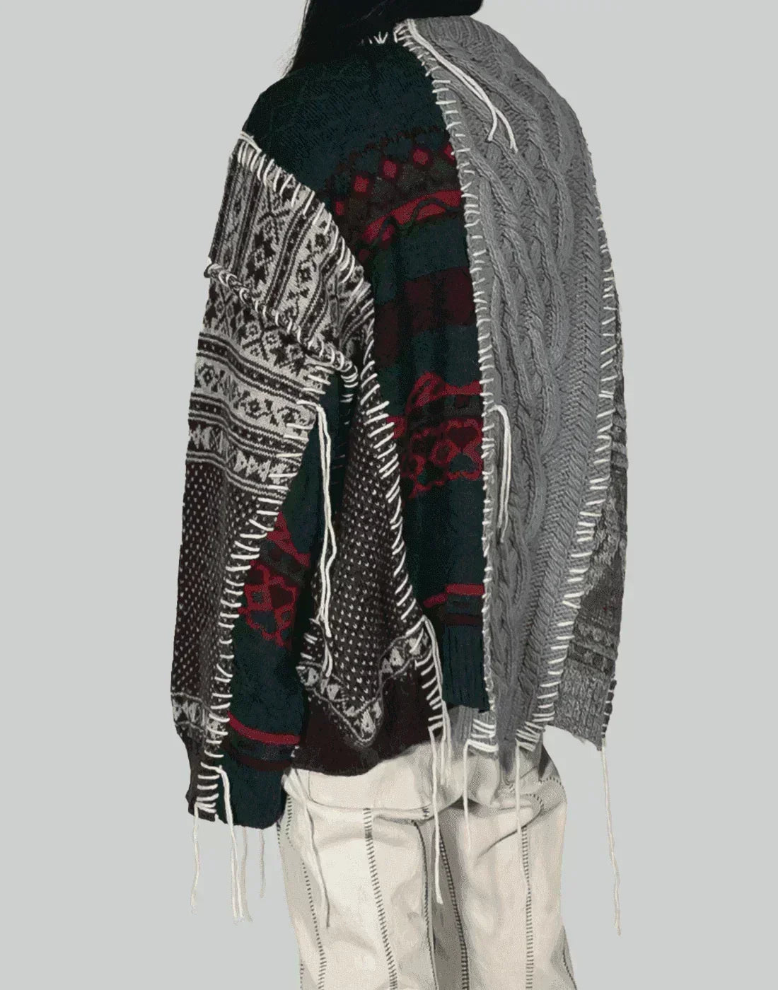 DISCOVERED - Nordic Collage Sweater - 082plus