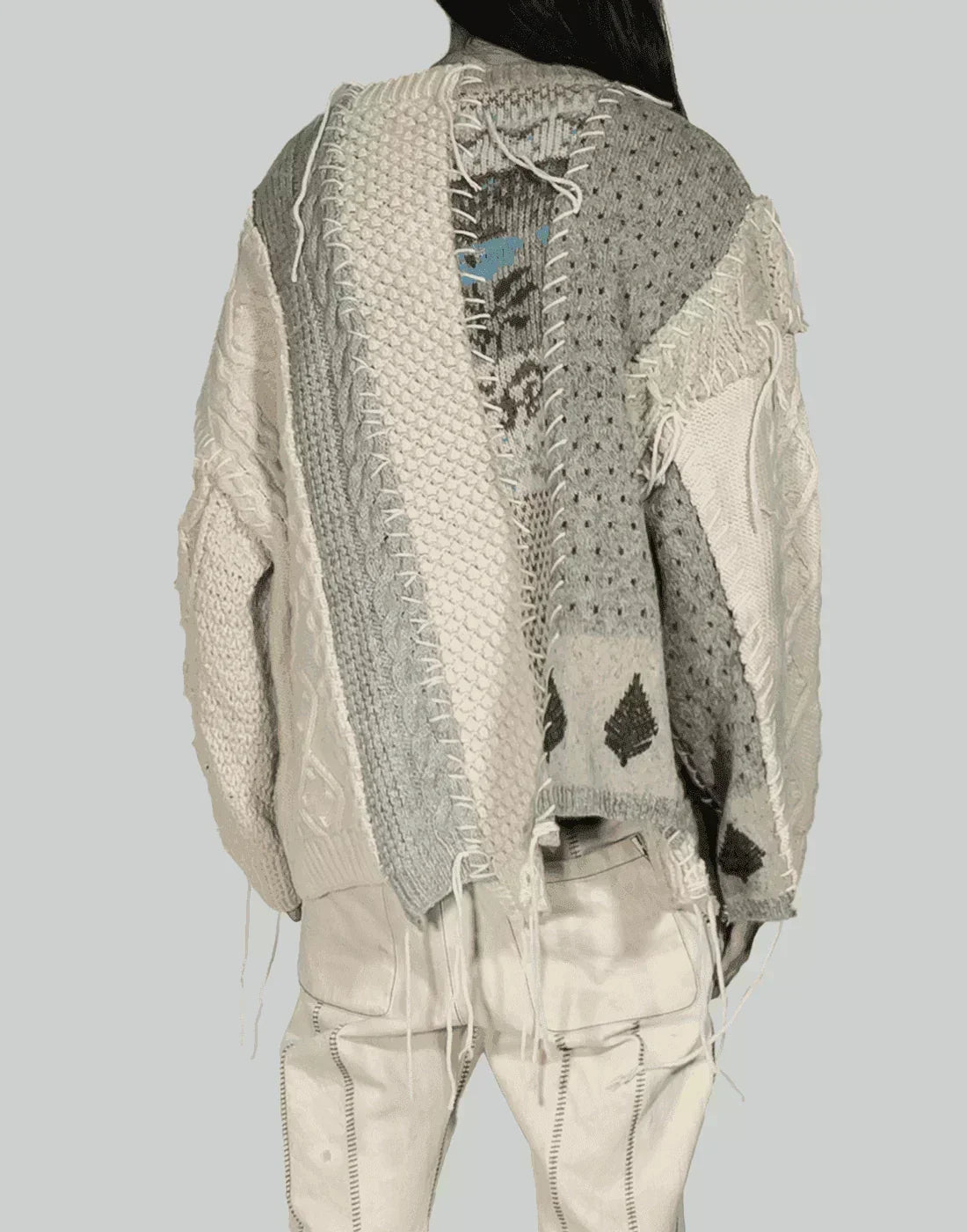 DISCOVERED - Nordic Collage Sweater - 082plus