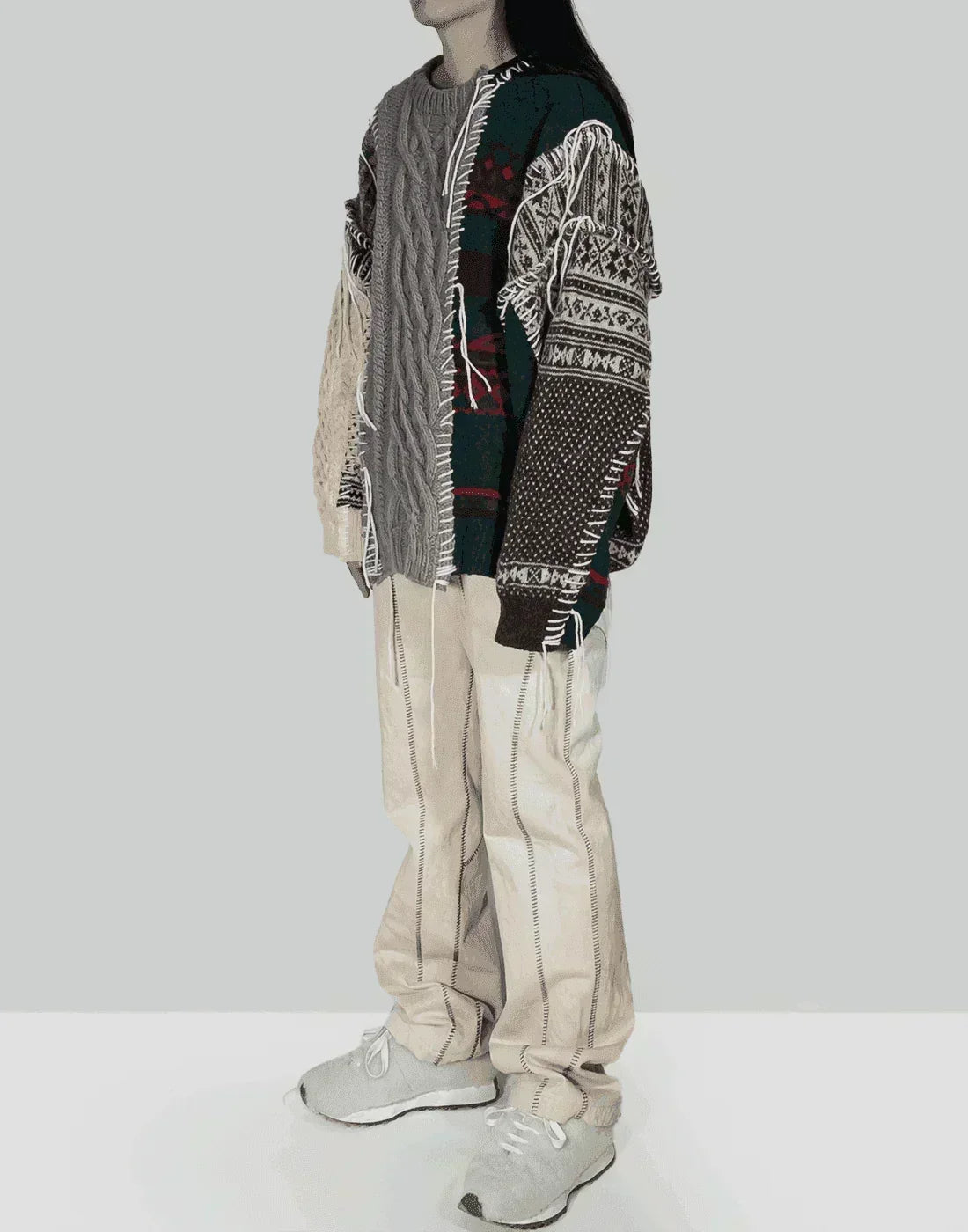 DISCOVERED - Nordic Collage Sweater - 082plus