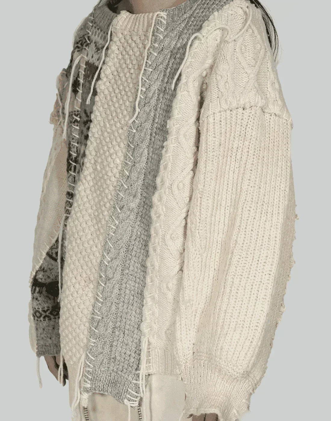 DISCOVERED - Nordic Collage Sweater - 082plus