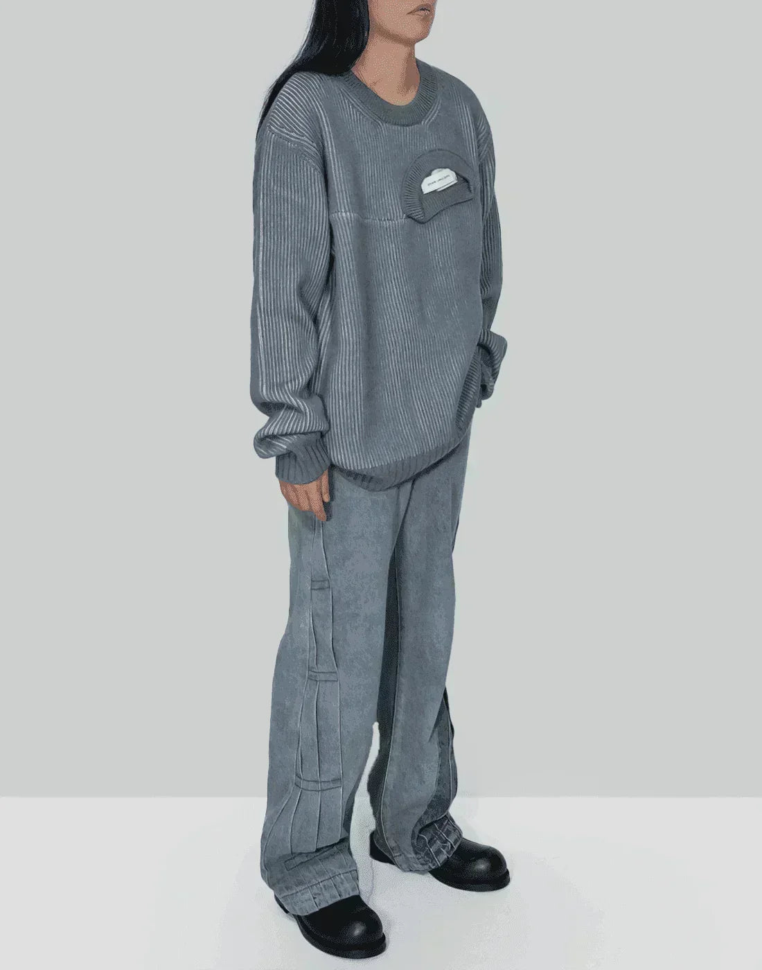 FENG CHEN WANG - 2 IN 1 PULLOVER SWEATER - 082plus