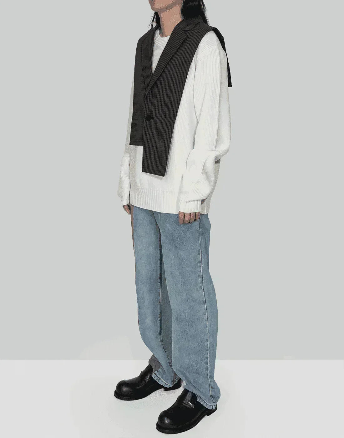 FENG CHEN WANG - BLAZER COLLAR VEST - 082plus