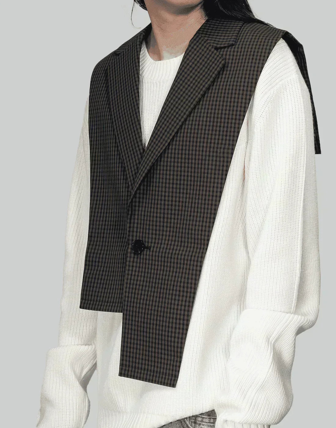 FENG CHEN WANG - BLAZER COLLAR VEST - 082plus