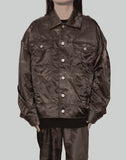 CAMOUFLAGE PLEATED JACKET
