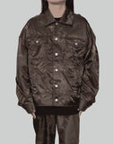 CAMOUFLAGE PLEATED JACKET