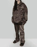 FENG CHEN WANG - CAMOUFLAGE PLEATED JACKET - 082plus