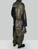 FENG CHEN WANG - CONTRAST COLOUR HOODED COAT - 082plus
