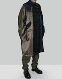 FENG CHEN WANG - CONTRAST COLOUR HOODED COAT - 082plus