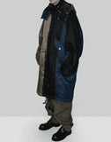 FENG CHEN WANG - CONTRAST COLOUR HOODED COAT - 082plus