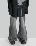 FENG CHEN WANG - CROSS WAISTBAND STRAIGHT LEG JEANS - 082plus