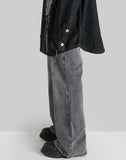 FENG CHEN WANG - CROSS WAISTBAND STRAIGHT LEG JEANS - 082plus