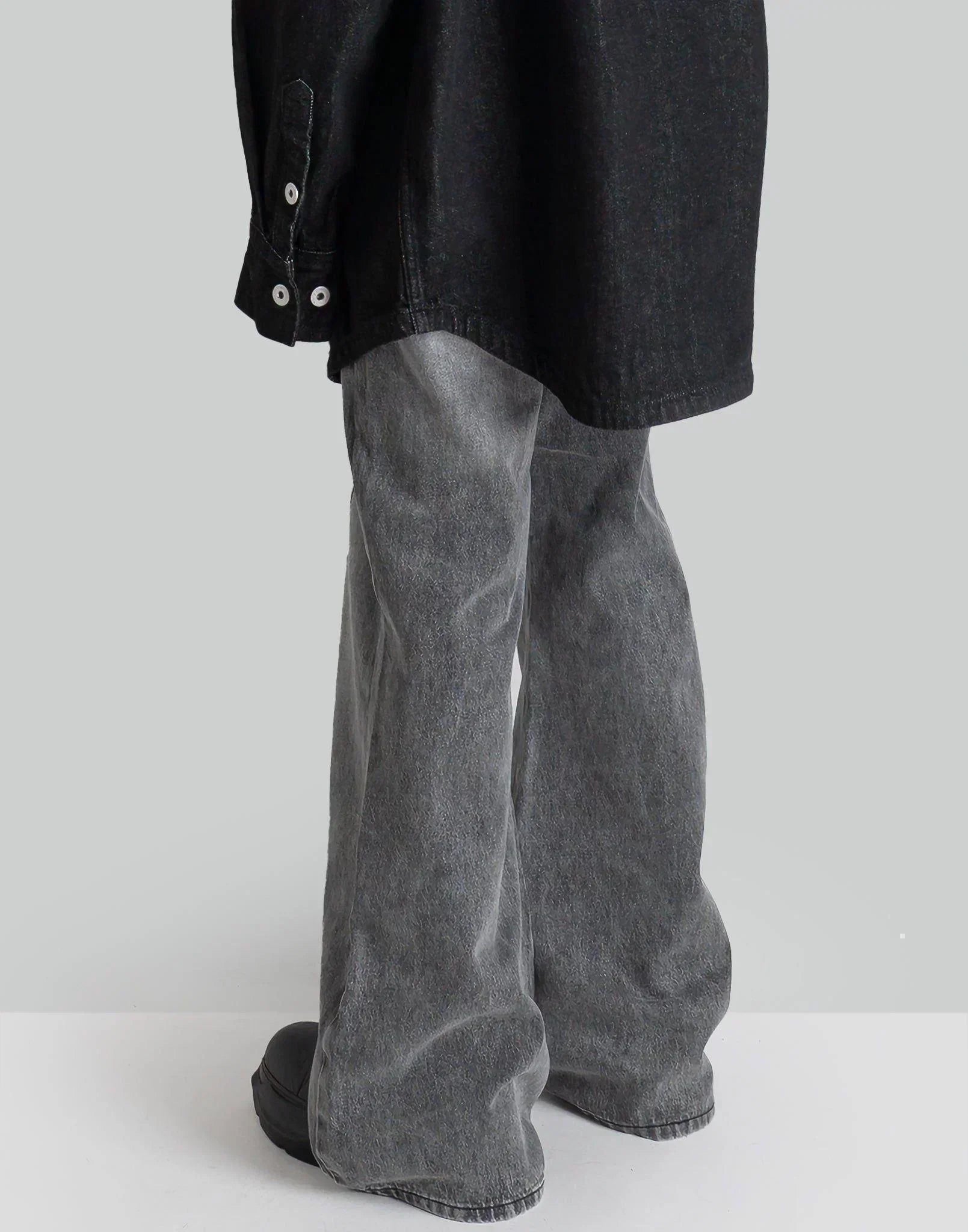 FENG CHEN WANG - CROSS WAISTBAND STRAIGHT LEG JEANS - 082plus
