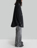 FENG CHEN WANG - CROSS WAISTBAND STRAIGHT LEG JEANS - 082plus