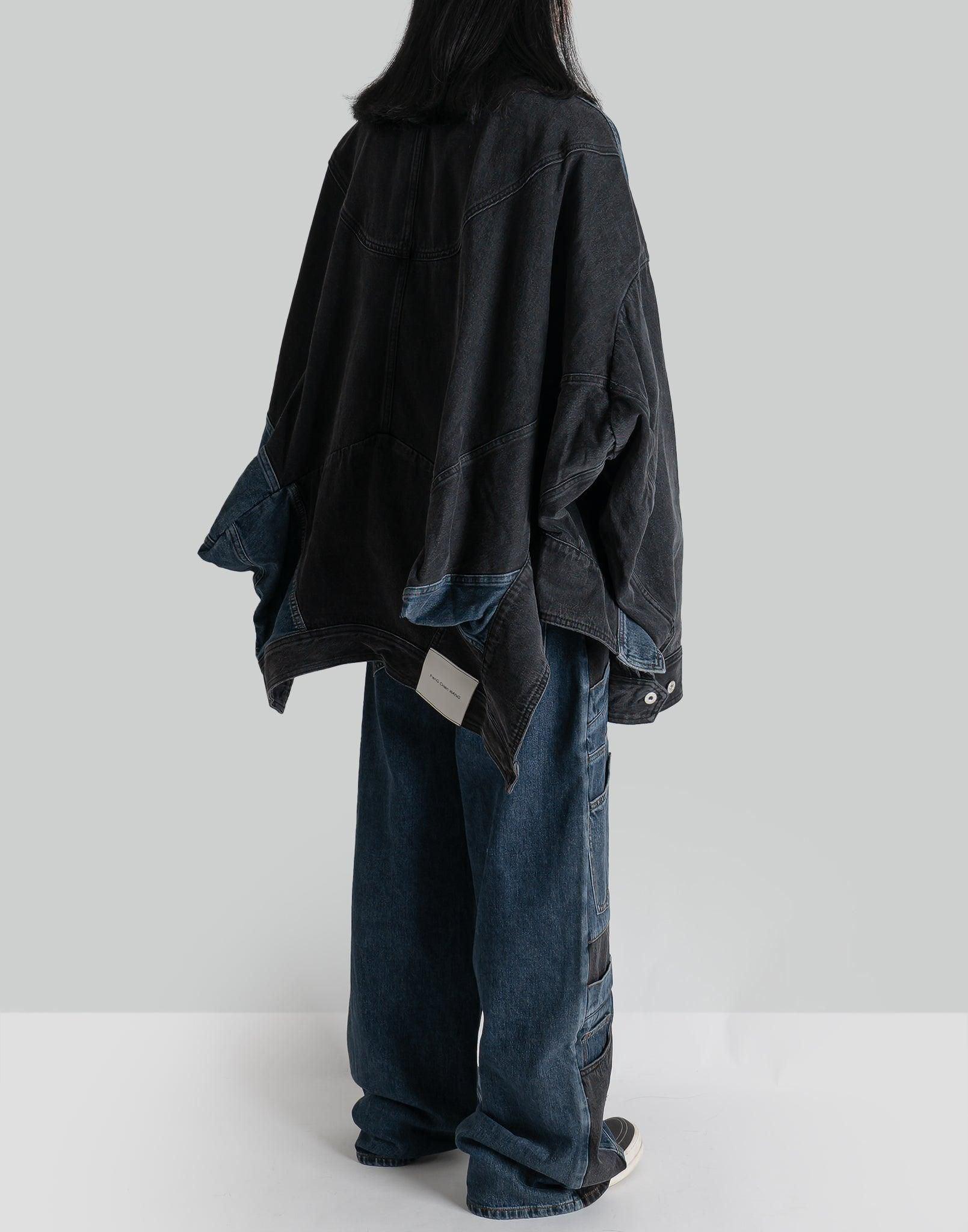 FENG CHEN WANG - DECONSTRCTED DENIM TROUSERS - 082plus